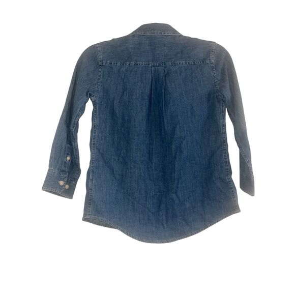 ✨U.S. Polo Assn. Boys Long Sleeve Button Down Denim Sz Medium Shirts✨ - Picture 6 of 9